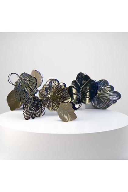 Padova Metal Çiçek Tablo 137x62cm