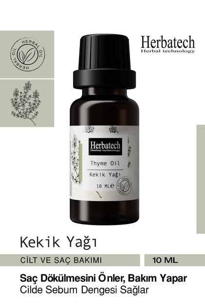 Natural Thyme Oil - Hair Care Oil that Helps with Scalp Care and Revitalizes Hair 10 ml