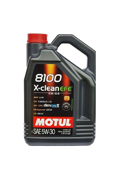 Motul 8100 X-clean Efe 5w30 Partiküllü Dpf C3 Dexos2 Motor Yağı
