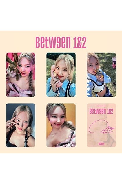 Kpop Dünyasi Twıce Nayeon '' Between 1&2 '' Imzalı Albüm Kart Seti