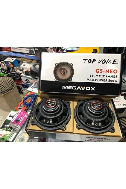 Megavox G5 Neo Seri 13 Cm Mıdrange 500 Vat Her Türlü Anfiye