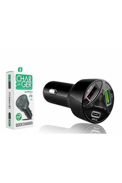 cr10 3 Çıkışlı 55w araç şarj başlığı