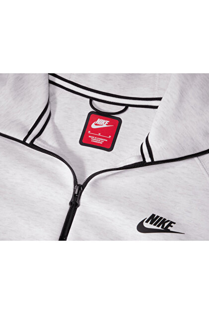 Nike Erkek Günlük Ceket M Nk Tch Flc Fz Wr Hoodıe FB7921-051 Gri