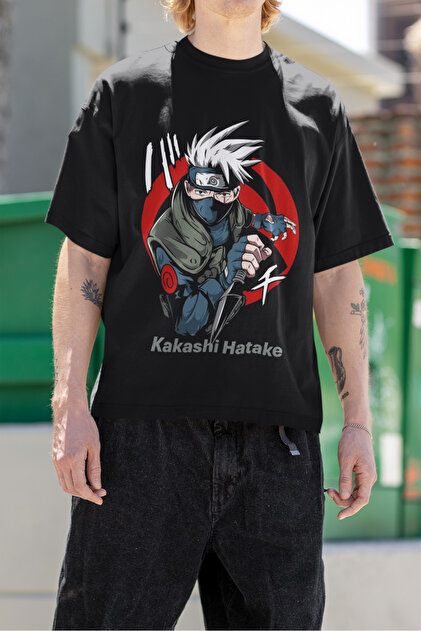 LIBERE NARUTOコラボ KAKASHI T-SHIRTS 黒 M LIBERE NARUTOコラボ