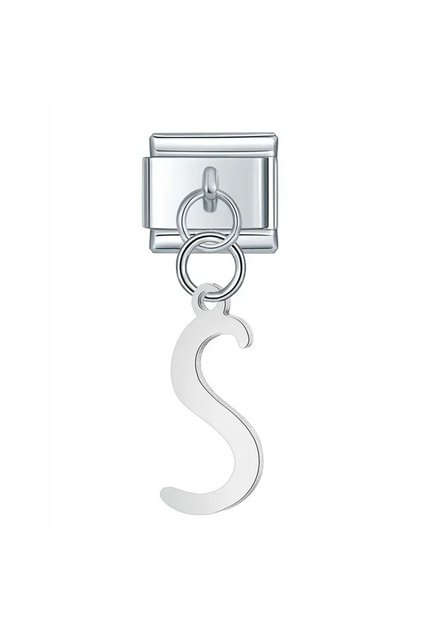 Italian Stainless Steel 9mm''s'' Letter Charm