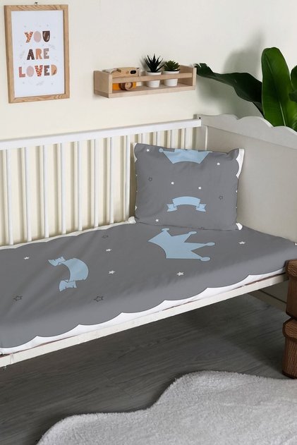 Patterned Velvet Decorative Baby Crib Cover