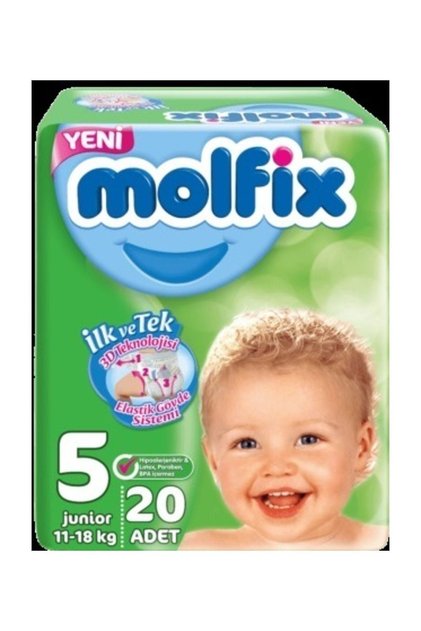 Bebek Bezi 5 Beden Junior İkiz Paket 20 Adet