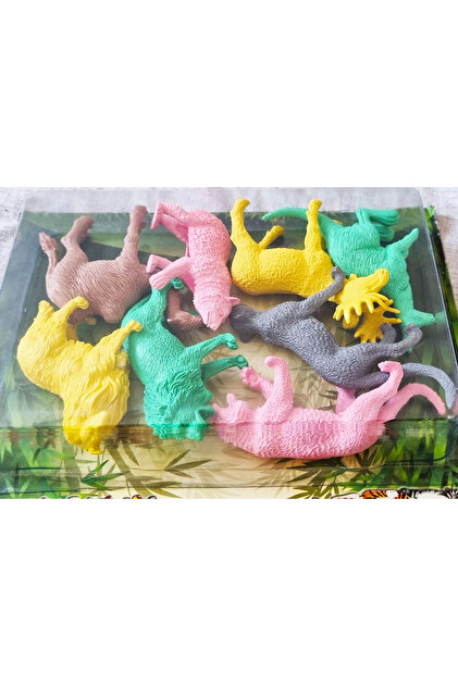 Mahi Max Vakumlu Kartelada 8'li Safari Vahşi Hayvanlar Leopar Ayı