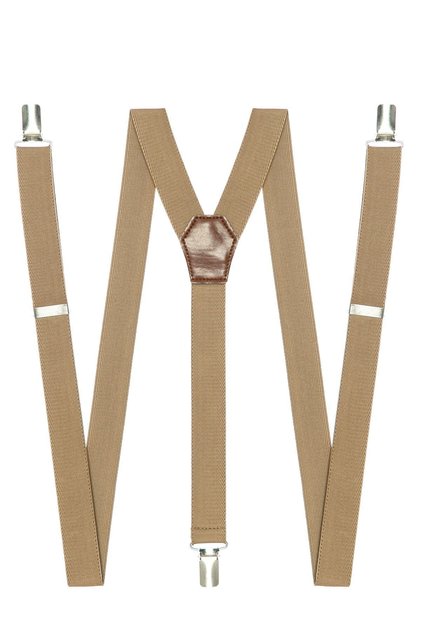 Light Brown Adult Trouser Hanger with 3 Clips
