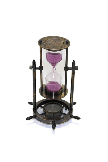 Decorative Compass Brass Hourglass 15cm*11cm