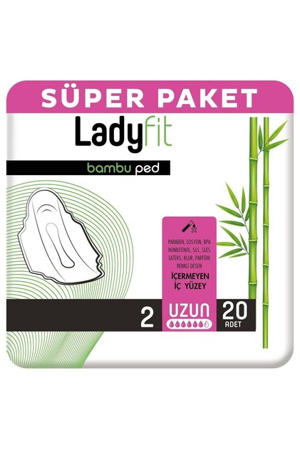 Ladyfit Bambu Ped Süper Uzun 20 Ped