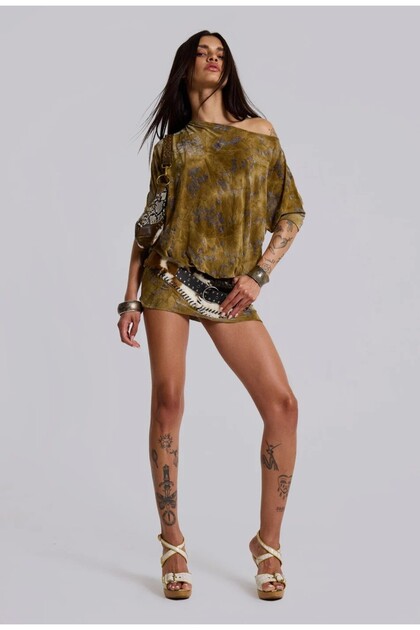 ophidian devore backless mini dress Jaded London Ophidian Devore Backless by Jaded London