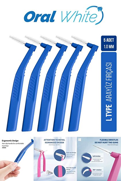 Oral White Arayüz Fırçası Mavi 1.0 Mm Cleaning Pro 5 Adet - Fiyatı