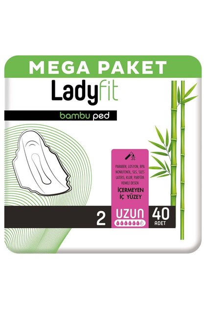 Ladyfit Bambu Ped Mega Uzun 40 Ped