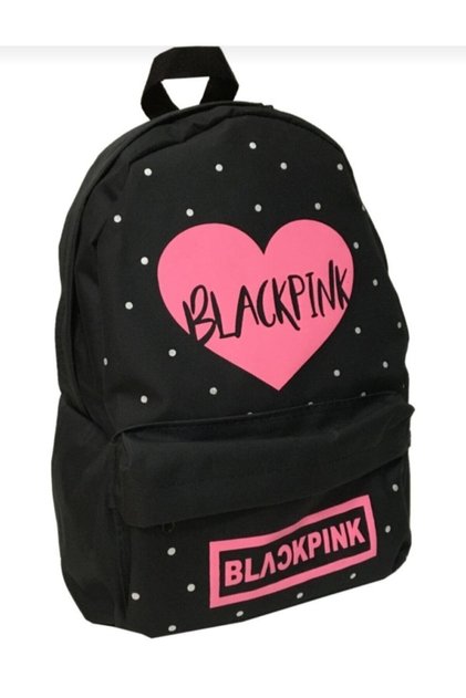 Unisex Black Blackpink Backpack School Bag