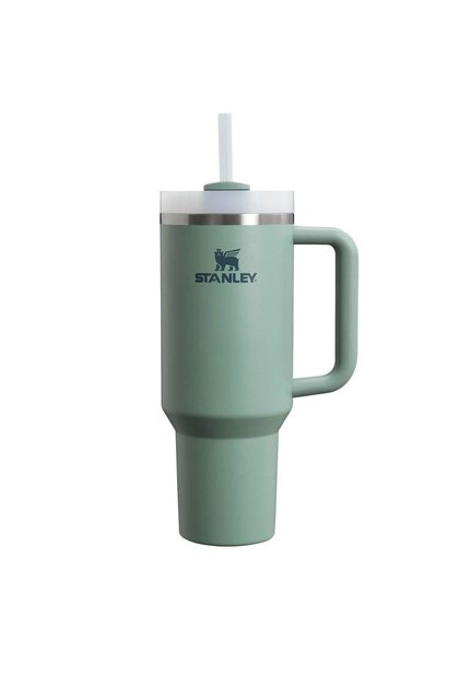 Quencher Flowstate Tumbler - 40 Oz Shale Thermos with Straw