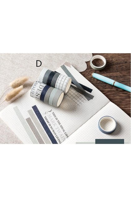 Scrapnok Patterned Tape Washitape Scrapbook Soft Model 10-Piece Washi Tape Set