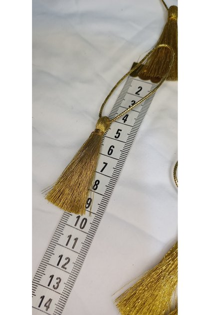 5cm 8Pcs Gold Color Tassel Ranir Throw Pillow Used for Rosary