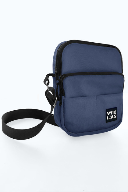 Navy Blue 5-Compartment Adjustable Cross Strap Waterproof Shoulder Bag