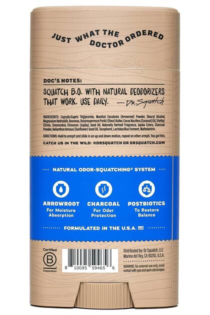 Dr Squatch Dr.Squatch Fresh Falls Alüminyumsuz Stick Deodorant