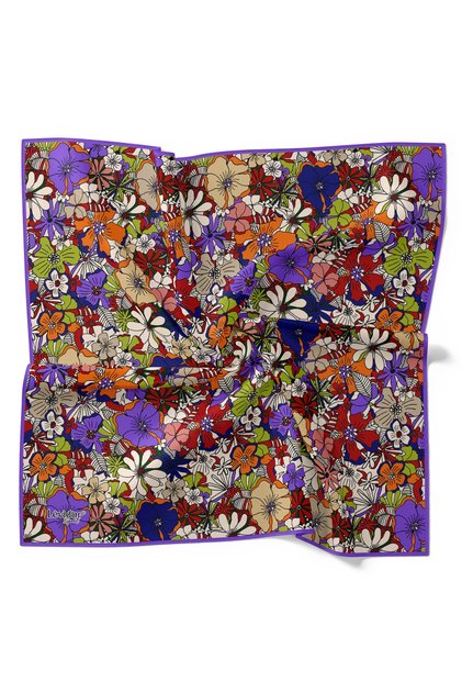 Cotton Floral Pattern Sport Scarf