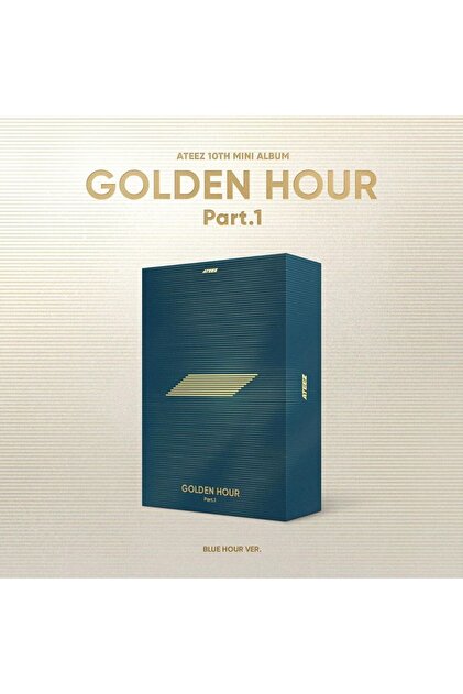 Kpop Dünyasi ATEEZ 10TH Mini Album – GOLDEN HOUR : Part.1 (Blue