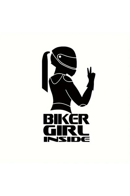 Motorcycle Sticker Sticker Black Color