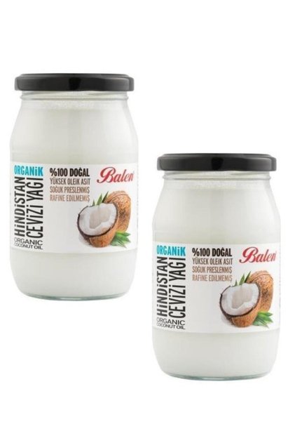 Organik Hindistan Cevizi Yağı (SOĞUK PRES) 300 gr X 2 Adet