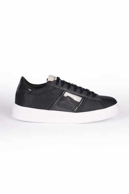Men's Logo Regular Fit Lace-up Casual Blue-Navy Blue Sneaker X4X570 XN839-S791