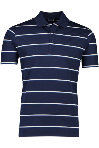 Men's Polo Collar Button Closure Short Sleeve Navy Blue Polo Collar T-Shirt24411260-128