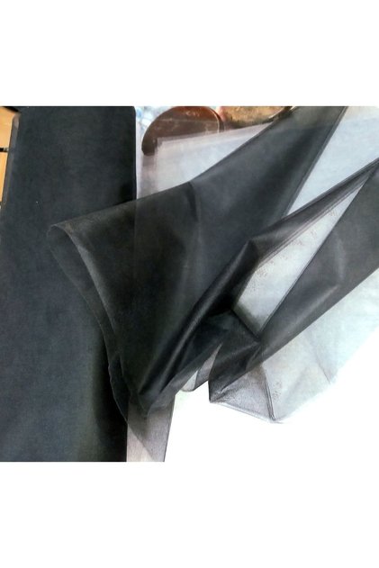 Tul negru cu cristale, Tul decorativ, Tul de logodnă, Tul decorativ pentru valiză, Lungime 1 Mt Lățime 3 Mt