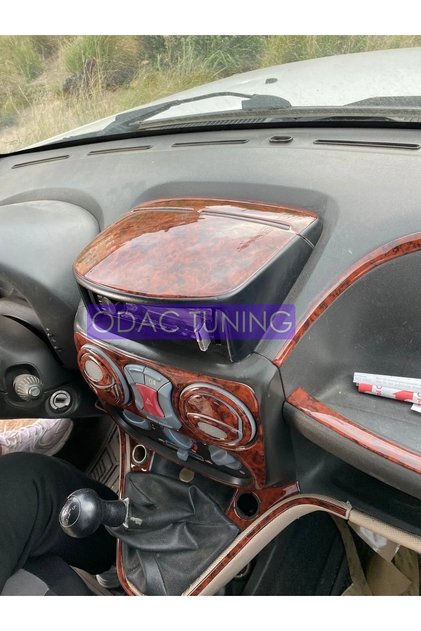 Fiat Doblo 2001 - 2012 Torpido, Konsol, Trim, Göğüs Maun Kaplama Maun Renk Özel Dizayn