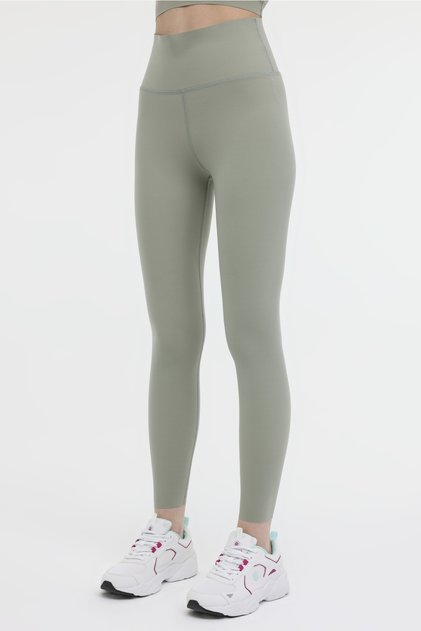 WL FLORIST 26MD1032 4FX PASTEL KHAKI Women's Leggings
