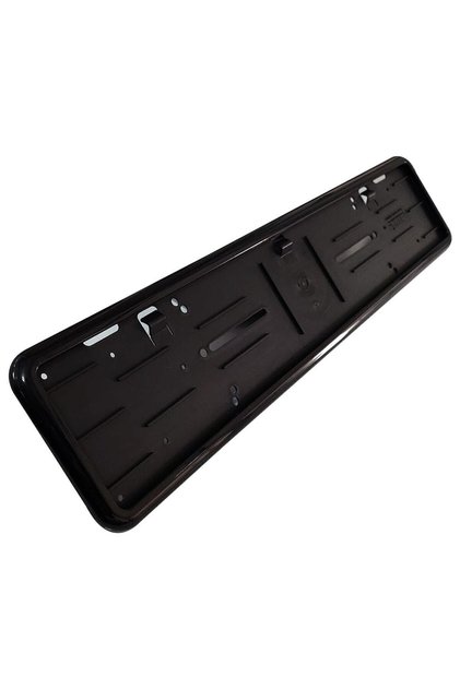 2 Adet Parlak Siyah Plakalık Piano Black Takmatik Plakalık Çerçevesi Piano Black