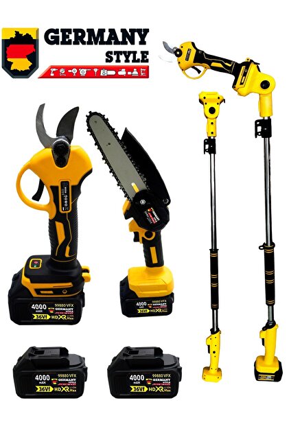 モンテス 3本セット【現行品35400円】 Germany Style 99958VFX Teleskopik Akülü Dal Kesme-Budama Testeresi
