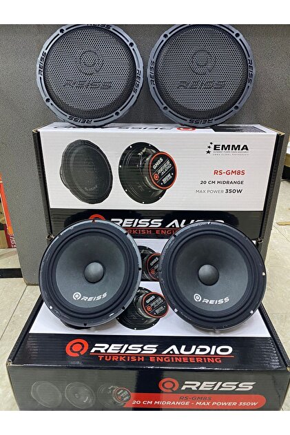 REISS AUDIO Rs-gm8s 20cm 350wat 150rms Ciftti 700 Wat 300rms Iki