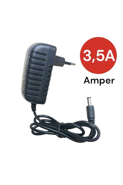 Fişli Şerit Led Güvenlik Kamerası Adaptörü Trafosu Güç Kaynağı 12 Volt 3.5 Amper Dönüştürücü