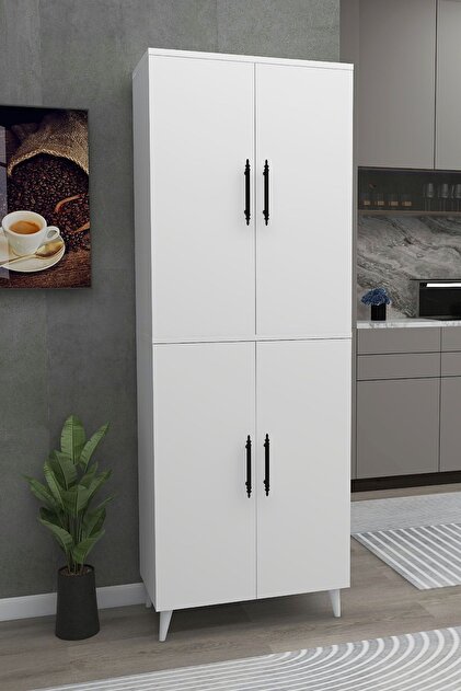 raddassa様 Enda Home 6 Raflı 4 Kapaklı Çok Amaçlı Dolap Beyaz - Fiyatı, Yorumları