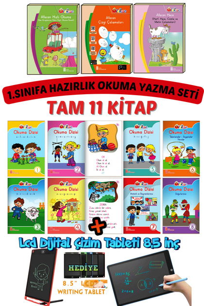 1.sınıfa Hazırlık Kolay Okumak Için Muhteşem Set (TAM 11 KİTAP)