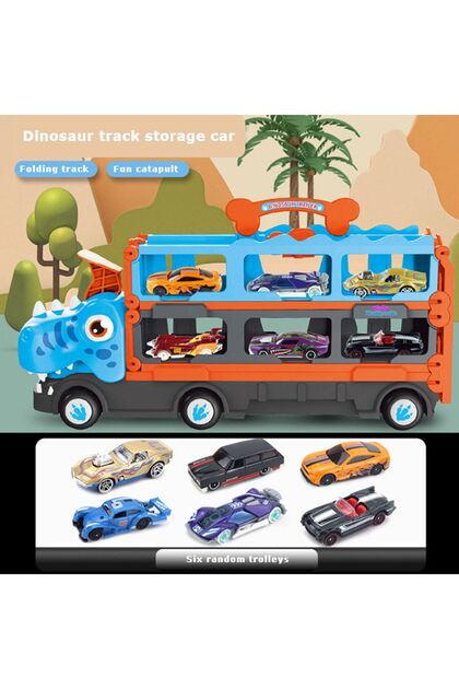 hediyecik Oyuncak Fırlatıcı ve Taşıyıcı Dinazor Tır 6 Araçlı 159