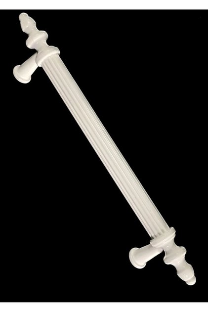 Trs Alüminyum 128 Mm Asos Boru Kulp Lüks Modern Mutfak Dolap Çekmece Mobilya Kulbu Beyaz