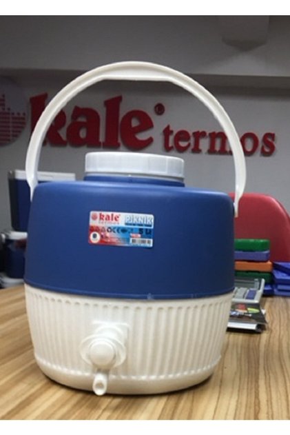 5 lt Piknik Termos Mavi Beyaz