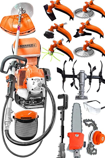 Swazer BS9 Sırt Tipi Süper Set Benzinli Motorlu Tırpan Ot Çim