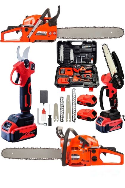 SDXシリーズ 7点セット DYNAMİC MAX 3'lü Set 7.9 Hp Benzinli Odun Ağaç Kesme Hızar Motoru