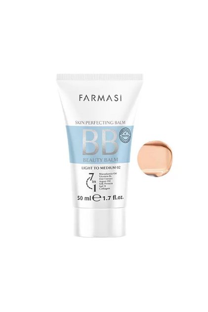 BB Cream Light to Medium 02 50ml - Elegant Cream Colored Cream