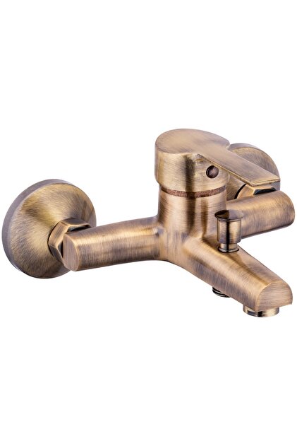 İSAOĞLU YAPI Antik Gold Banyo Bataryası Eskitme Armatür Pirinç 5