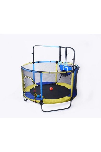 Çocuk Trambolini Güvenlik Fileli Ekstra Hediyeli Büyük Boy 5 Ft (150 Cm 60 Inç)