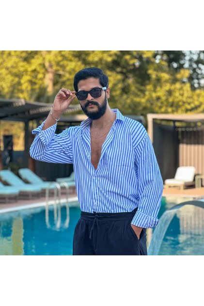 Oversize Striped Shirt