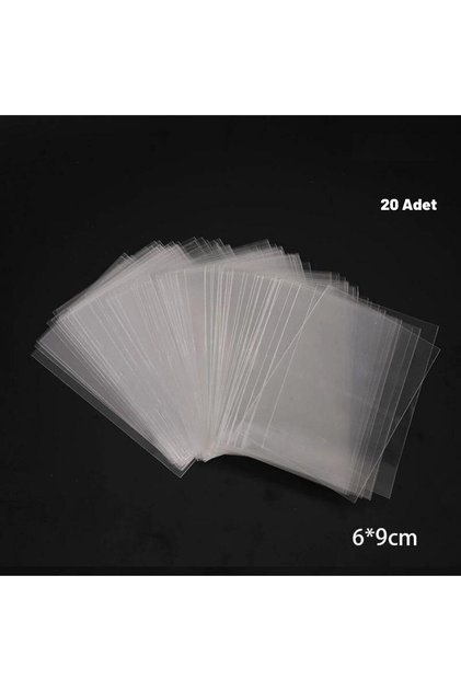 Şeffaf Desensiz Kart Koruyucu (20 Adet - 6x9 Cm)