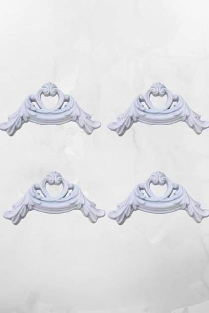 Dekoratif Boyanabilir 4 CM Uyumlu Duvar Çıtası Köşe Motifi 4 adet SET 113-4